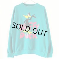 90s USA製　LOONEY TUNES DAFFY DUCK SWEAT