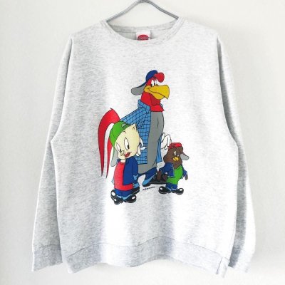 画像1: 90s USA製　LOONEY TUNES SWEAT