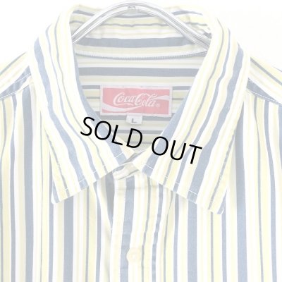 画像4: 80s 90s COCA COLA 企業　STRIPE S/S SHIRT