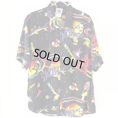 画像1: 90s PLANET HOLLYWOOD HAWAIIAN  S/S SHIRT