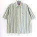 画像1: 80s 90s COCA COLA 企業　STRIPE S/S SHIRT (1)