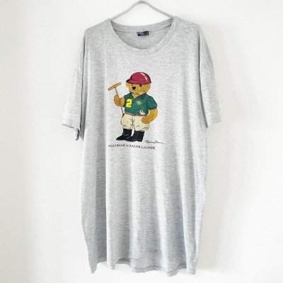 画像1: 90s USA製 RALPH LAUREN POLO BEAR TEE SHIRT