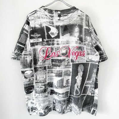 画像2: 90s USA製　LAS VEGAS ALL OVER PRINT TEE SHIRT  