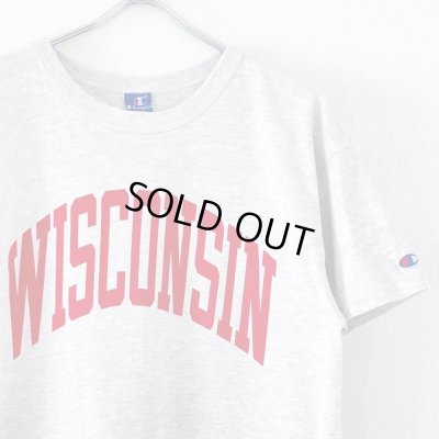 画像2: 90s USA製 CHAMPION WISCONSIN 染み込みPRINT TEE SHIRT