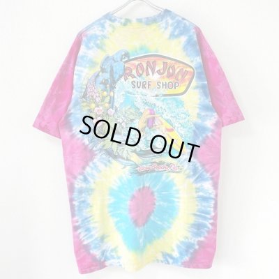 画像1: 90s USA製 RONJON SURF SHOP TIEDYE TEE SHIRT