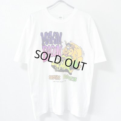 画像1: 90s USA製 MAKIN BACON ERO ART TEE SHIRT