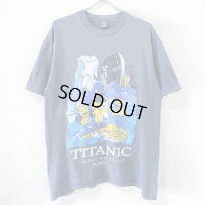 画像1: 90s THE SIMPSONS×TITANIC MOVIE TEE SHIRT