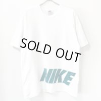90s NIKE 袖　PRINT BIG  LOGO TEE SHIRT