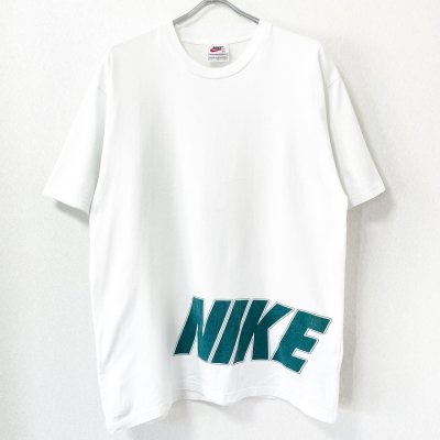 画像1: 90s NIKE 袖　PRINT BIG  LOGO TEE SHIRT