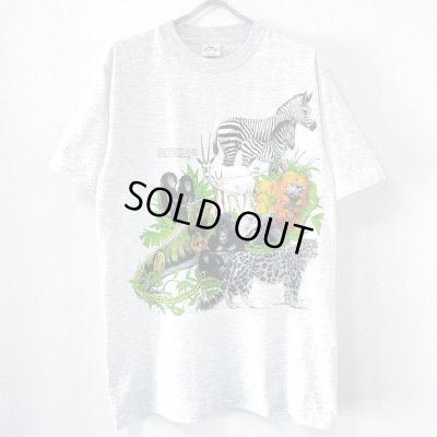 画像1: DEADSTOCK 90s USA製 ANIMAL ART TEE SHIRT