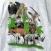 画像4: DEADSTOCK 90s USA製 ANIMAL ART TEE SHIRT