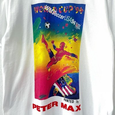 画像2: 90s WORLD CUP'94 PETER MAX ART TEE SHIRT