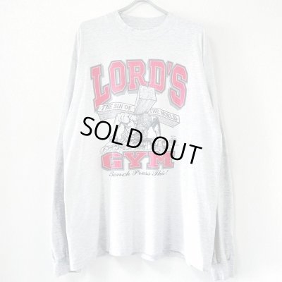 画像1: 90s USA製 LORD'S GYM JESUS ART L/S TEE SHIRT