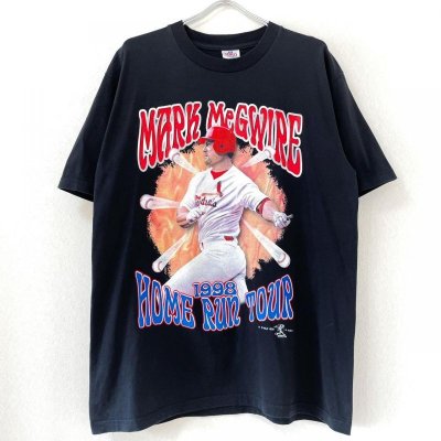 画像1: 90s MARK MEGWIRE HOME RUN TOUR 98 TEE SHIRT