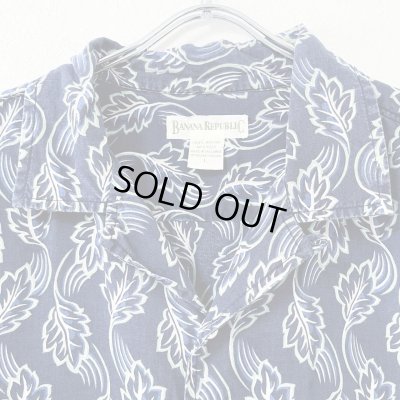 画像3: 90s BANANA REPUBLIC LEAF HAWAIIAN SHIRT