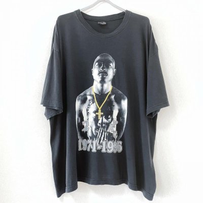 画像1: 00s 2pac RAP TEE SHIRT