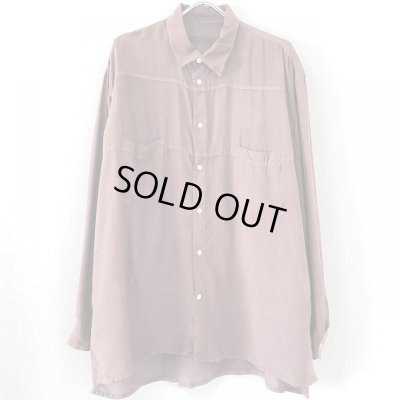 画像1: ~00s MARITHE FRANCOIS GIRBAUD SILK L/S SHIRT