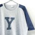 画像2: 90s USA製 YALE? 袖MESH TEE SHIRT (2)