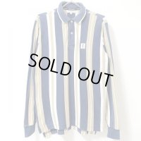 90s YVES SAINT LAURENT STRIPE POLO L/S SHIRT