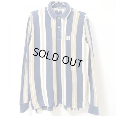 画像1: 90s YVES SAINT LAURENT STRIPE POLO L/S SHIRT