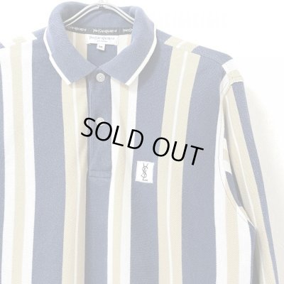 画像2: 90s YVES SAINT LAURENT STRIPE POLO L/S SHIRT