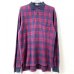 画像1: 90s RALPH LAUREN PLAID JAGARD POLO L/S SHIRT (1)