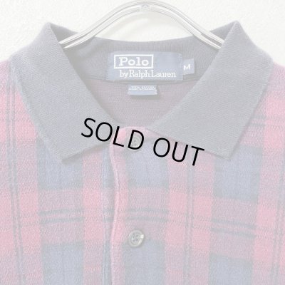 画像4: 90s RALPH LAUREN PLAID JAGARD POLO L/S SHIRT