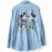 画像1: 70s USA製 MICKEY MOUSE CHAMBRAY L/S  SHIRT (1)