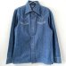 画像1: 70s USA製　LEVI'S DENIM WESTERN SHIRT  (1)