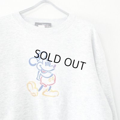 画像2: 90s USA製　MICKEY MOUSE EMBROIDERY SWEAT