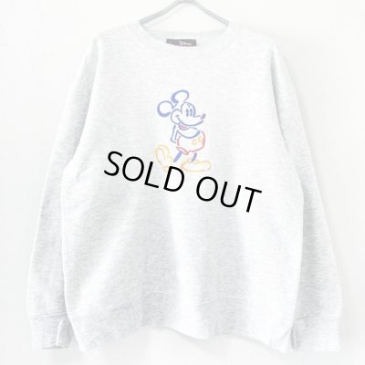 画像1: 90s USA製　MICKEY MOUSE EMBROIDERY SWEAT