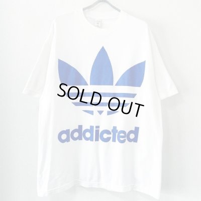 画像1: 00s adidas "addicted" GANJA PARODY TEE SHIRT