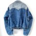 画像2: 80s~90s USA製　GUESS TWO TONE DENIM JACKET (2)