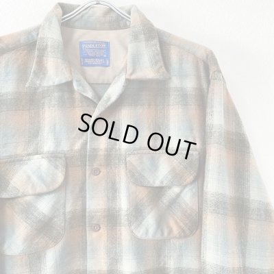 画像2: 90s~00s PENDLETON OPEN COLLAR BOARD SHIRT "OMBRE"