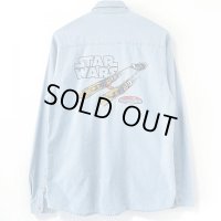 90s 香港製 STARWARS EPISODE I CHAMBRAY L/S SHIRT