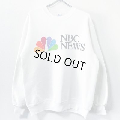 画像1: 90s USA製　NBC NEWS 企業 SWEAT