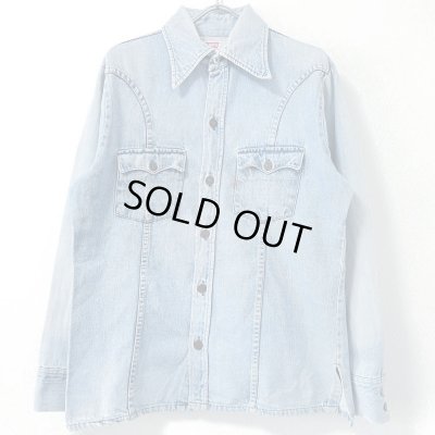 画像1: 70s USA製 LEVI'S DENIM SHIRT 