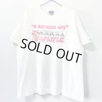 90s~2000s A BATHING APE LET'S ALL MEET UP IN THE YEAR 2000 TEE SHIRT