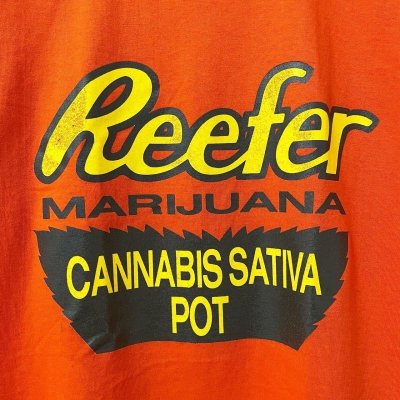 画像2: 90s USA製 DEADSTOCK REESE'S MARIJUANA PARODY "REEFER" TEE SHIRT