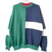 画像1: 90s CRAZY PATTERN MULCH COLOR SWEAT (1)