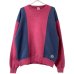 画像1: 90s USA製　RUSSEL ATHLETIC CRAZY PATTERN MULCH COLOR SWEAT (1)