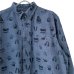 画像2: 90s~00s WOOLRICH FOOT PATTERN L/S SHIRT (2)