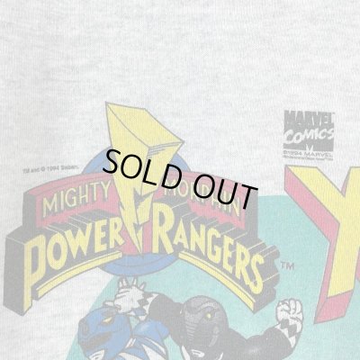 画像3: 90s　USA製　X-MEN×POWER RAGERS MARVEL SWEAT 