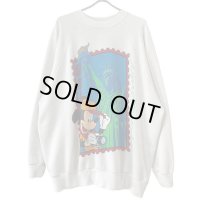 90s　USA製　MICKEY MOUSE 自由の女神 SWEAT 