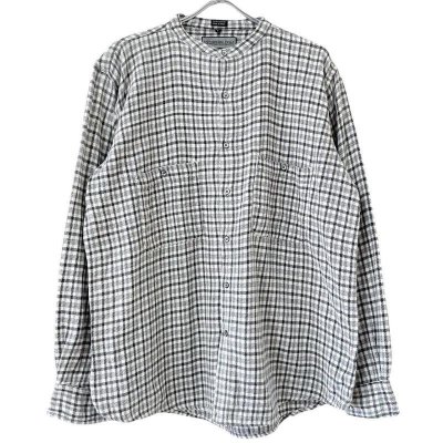 画像1: 90s インド製 MEMBERS ONLY STAND COLLAR HEAVY NELL L/S SHIRT