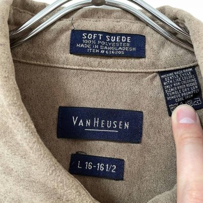 画像3: 90s VAN HEUSEN SOFT SUEDE L/S SHIRT