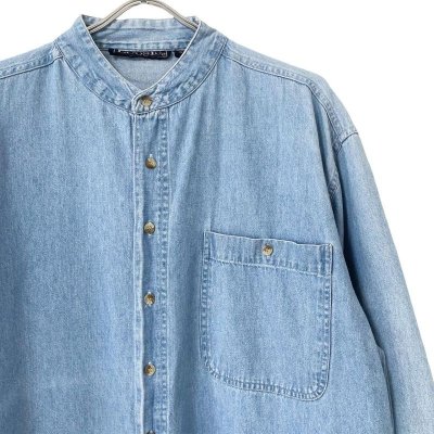 画像2: 90s DENIM STANDCOLLAR L/S SHIRT