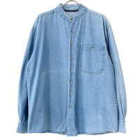 90s DENIM STANDCOLLAR L/S SHIRT