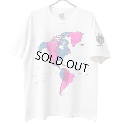 画像2: 90s USA製 WORLD MAP ART TEE SHIRT