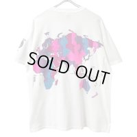 90s USA製 WORLD MAP ART TEE SHIRT